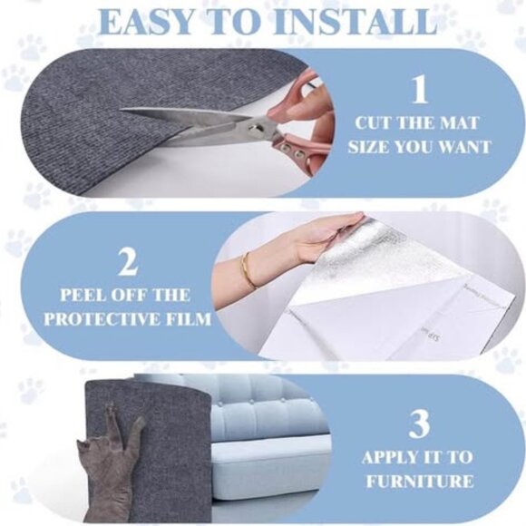 2pcs Cat Scratch Furniture Protector,78.7"x15.8" - Picture 2 of 4